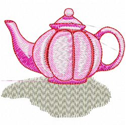 Teapots Embroidery Design 1 Teapots Embroidery Design 1